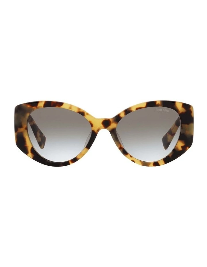Miu Miu MU 03WS Light Havana Sunglasses 2 Miu Miu MU 03WS Light Havana Sunglasses - Image 2