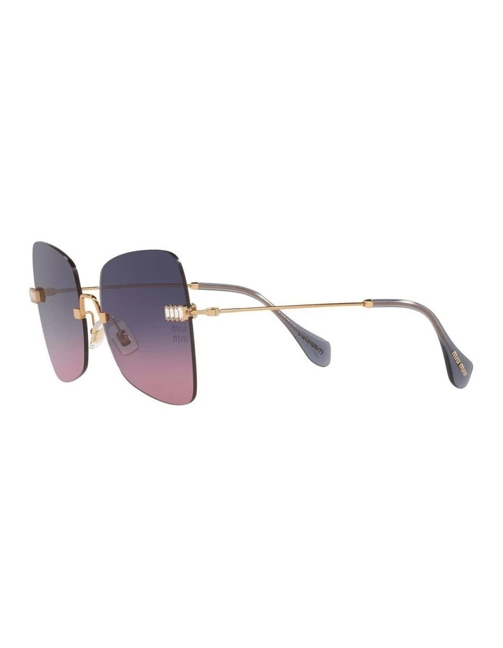 Miu Miu MU 50WS Antique Gold Sunglasses 3 Miu Miu MU 50WS Antique Gold Sunglasses - Image 3