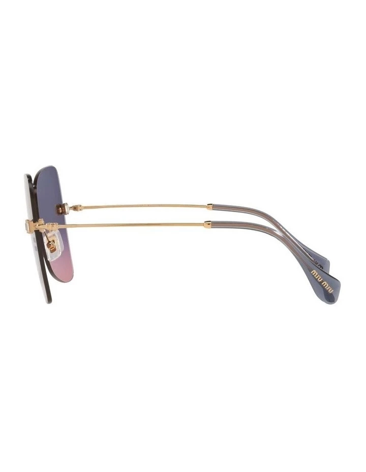 Miu Miu MU 50WS Antique Gold Sunglasses 4 Miu Miu MU 50WS Antique Gold Sunglasses - Image 4