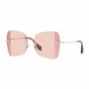 Miu Miu MU 50WS Pale Gold Sunglasses