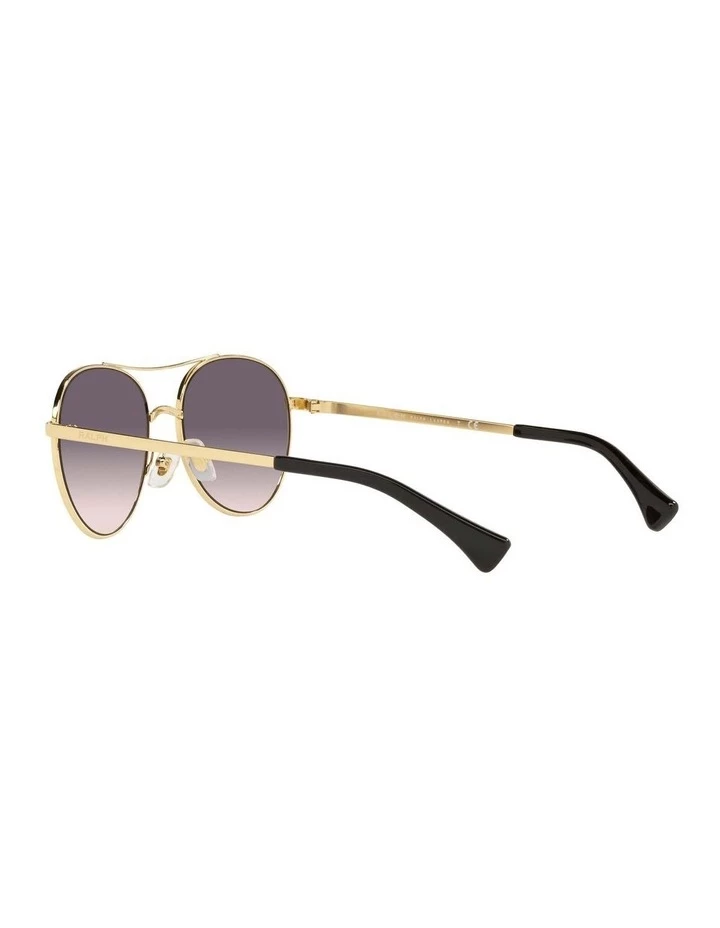 Ralph Lauren RA4135 Shiny Gold Sunglasses 5 Ralph Lauren RA4135 Shiny Gold Sunglasses - Image 5