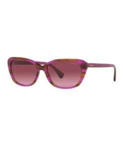 Ralph Lauren RA5283 Striped Brown Purple Sunglasses
