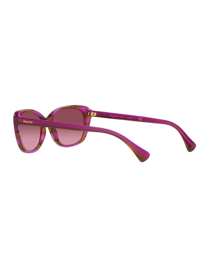 Ralph Lauren RA5283 Striped Brown Purple Sunglasses 5 Ralph Lauren RA5283 Striped Brown Purple Sunglasses - Image 5