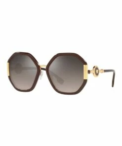 Versace VE4413 Transparent Brown Sunglasses