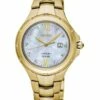 Seiko Ladies Coutura Diamond Mop Gold Solar Watch