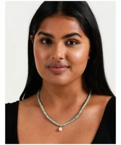 Piper Bead And Freshwater Pearl Green Necklace -RAY-BAN Online Store 868898800 4 720x928