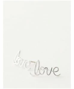 Piper Cursive Love Silver Earrings -RAY-BAN Online Store 868899700 1 720x928