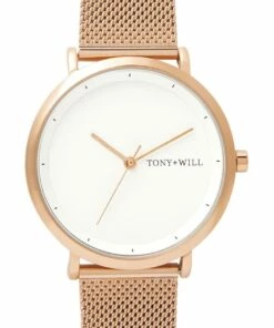 TONY+WILL Lunar Mesh Rose Gold TWM005F Watch