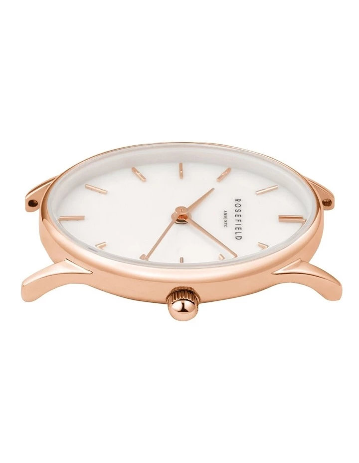 Rosefield The Oval Mother Of Pearl Dial Rose Gold Mesh Bracelet Analog Watch 2 Rosefield The Oval Mother Of Pearl Dial Rose Gold Mesh Bracelet Analog Watch - Image 2