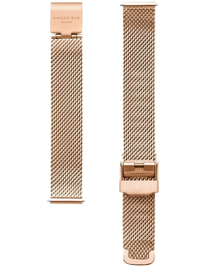 Rosefield The Oval Mother Of Pearl Dial Rose Gold Mesh Bracelet Analog Watch 3 Rosefield The Oval Mother Of Pearl Dial Rose Gold Mesh Bracelet Analog Watch - Image 3