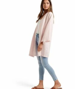Forever New Leona Casual Linen Kimono Plastic Pink -RAY-BAN Online Store 871072300 3 720x928