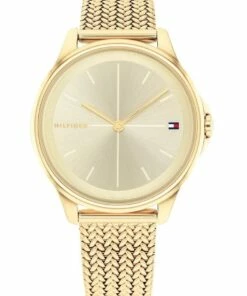 Tommy Hilfiger Delphine Ip Gold Steel Ladies Champagne Quartz Watch