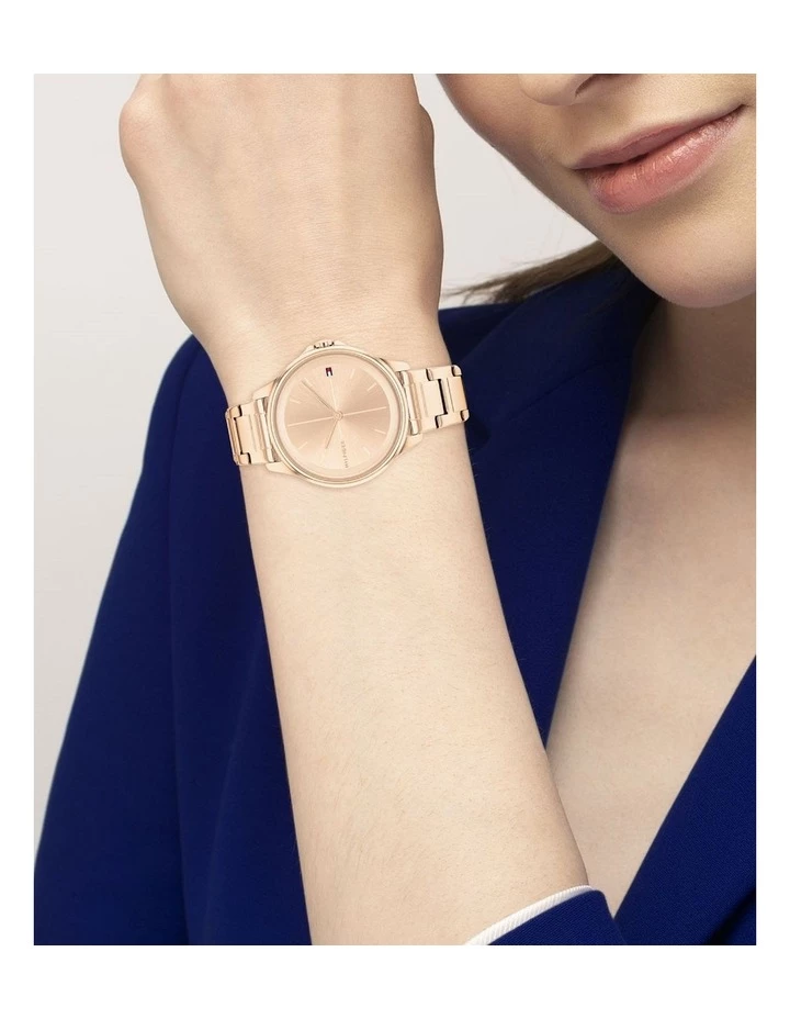 Tommy Hilfiger Carnation Gold Steel Women's Gold Quartz Watch 4 Tommy Hilfiger Carnation Gold Steel Women's Gold Quartz Watch - Image 4