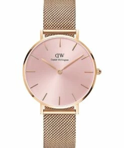 Daniel Wellington Petite 32mm Pink Melrose Rose Gold Quartz Watch