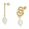 Oxford Genesis Gold/ Pearl Earrings