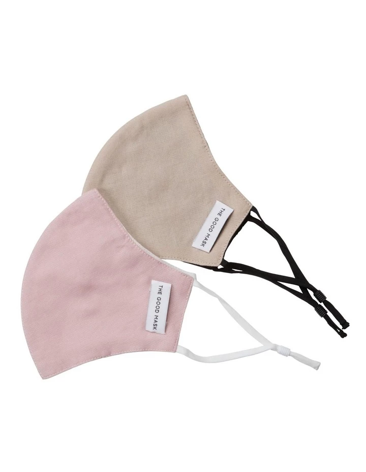 The Good Mask Musk/Bone Face Mask 2 Pack 1 The Good Mask Musk/Bone Face Mask 2 Pack