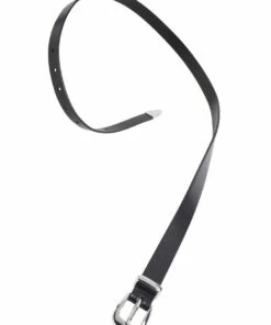 French Connection Classic Black Leather Belt