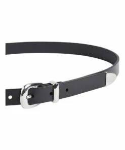 French Connection Classic Black Leather Belt -RAY-BAN Online Store 877614400 3 720x928