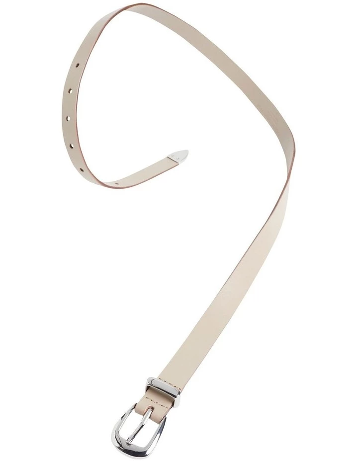 French Connection Classic Stone Leather Belt 1 French Connection Classic Stone Leather Belt