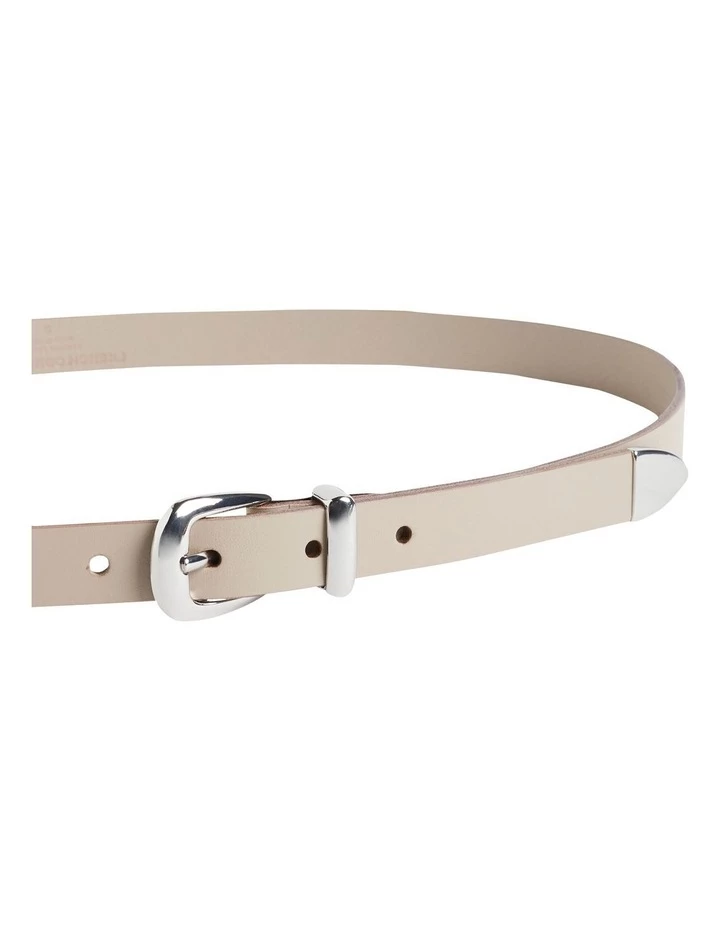 French Connection Classic Stone Leather Belt 3 French Connection Classic Stone Leather Belt - Image 3