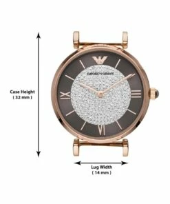 Emporio Armani Analogue 32mm Rose Gold-Tone Watch AR11402 -RAY-BAN Online Store 878336290 7 720x928