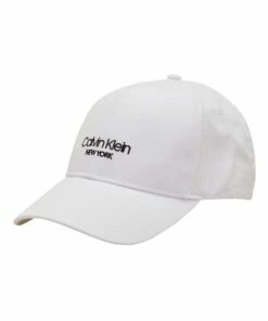 Calvin Klein Baseball Cap White Summer Hat