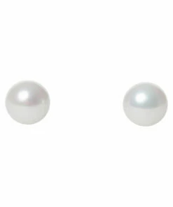Gregory Ladner 10mm Glass Pearl Stud Silver Earrings