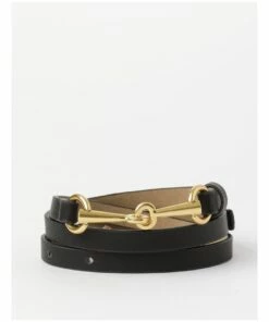 Piper Skinnny Horsebit Black Belt