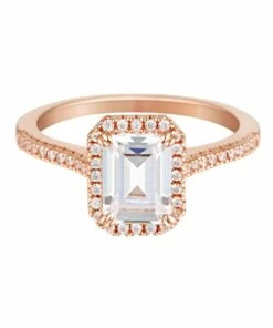 Georgini Iconic Bridal Violet Rose Gold Ring