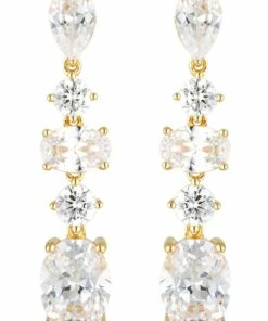 Georgini Iconic Bridal Christina Earrings Gold