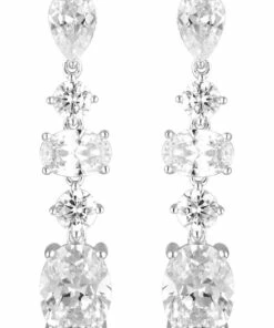Georgini Iconic Bridal Christina Earrings Silver