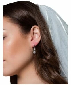 Georgini Iconic Bridal Elizabeth Silver Earrings -RAY-BAN Online Store 885336400 3 720x928