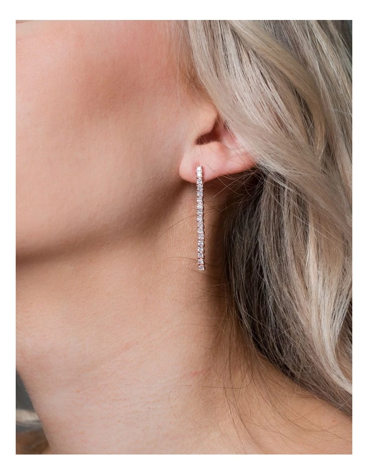 Georgini Iconic Bridal Vera Earrings Rose Gold 3 Georgini Iconic Bridal Vera Earrings Rose Gold - Image 3