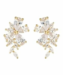 Georgini Iconic Bridal Hyacinth Earrings Gold