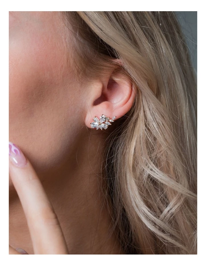 Georgini Iconic Bridal Hyacinth Earrings Gold 2 Georgini Iconic Bridal Hyacinth Earrings Gold - Image 2