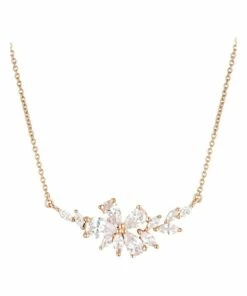 Georgini Iconic Bridal Hyacinth Rose Gold Necklace