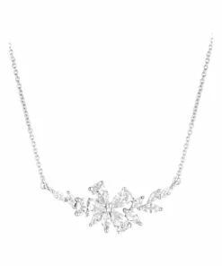 Georgini Iconic Bridal Hyacinth Silver Necklace