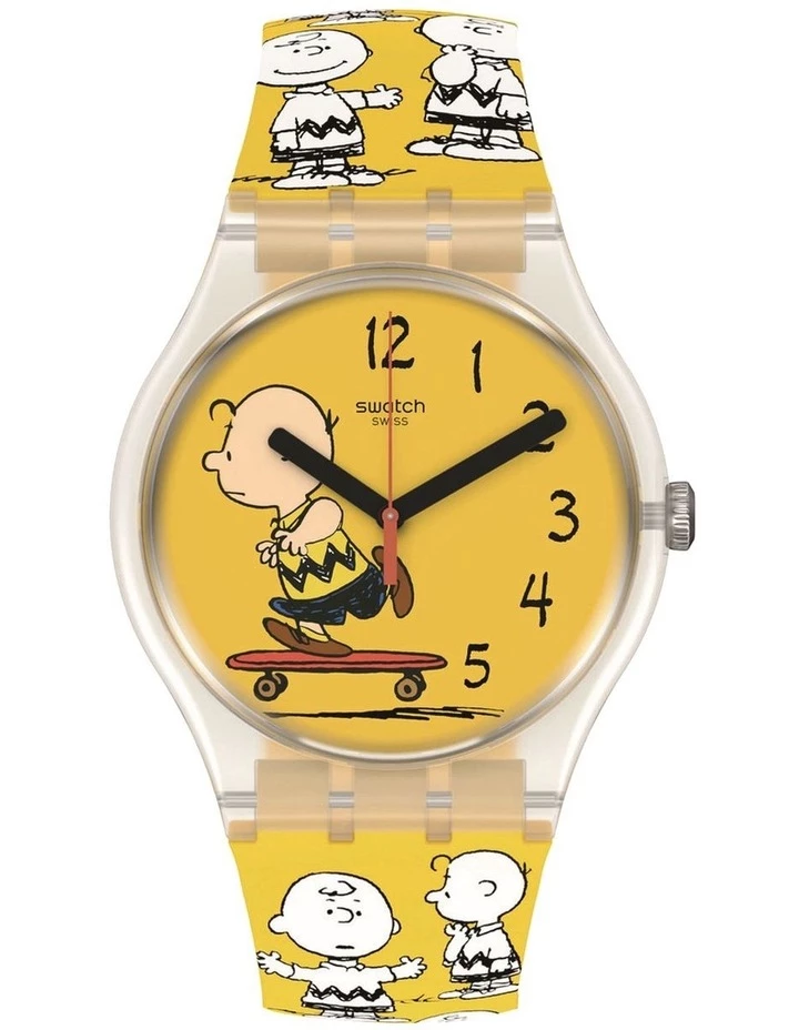 Swatch POW WOW Yellow Watch 1 Swatch POW WOW Yellow Watch