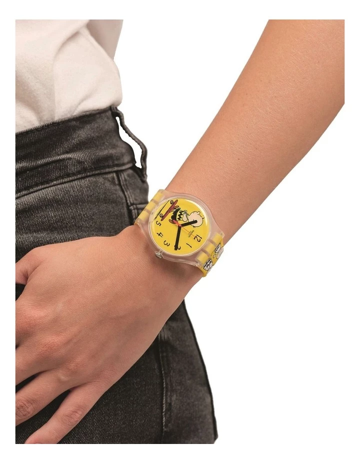 Swatch POW WOW Yellow Watch 3 Swatch POW WOW Yellow Watch - Image 3