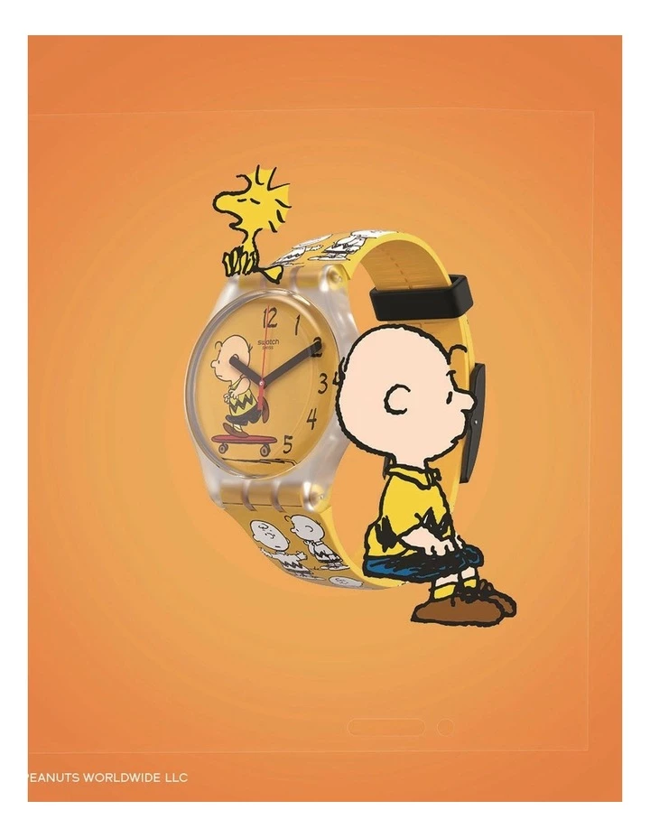 Swatch POW WOW Yellow Watch 4 Swatch POW WOW Yellow Watch - Image 4