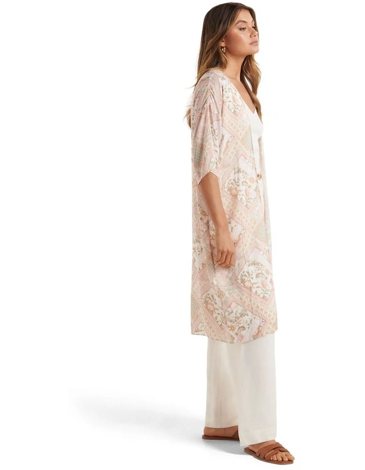 Forever New Alena Patchwork Mid Kimono Multi 3 Forever New Alena Patchwork Mid Kimono Multi - Image 3