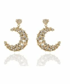 La Florentina Giora Moon Shape Earring Bronze