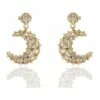 La Florentina Giora Moon Shape Earrings Bronze