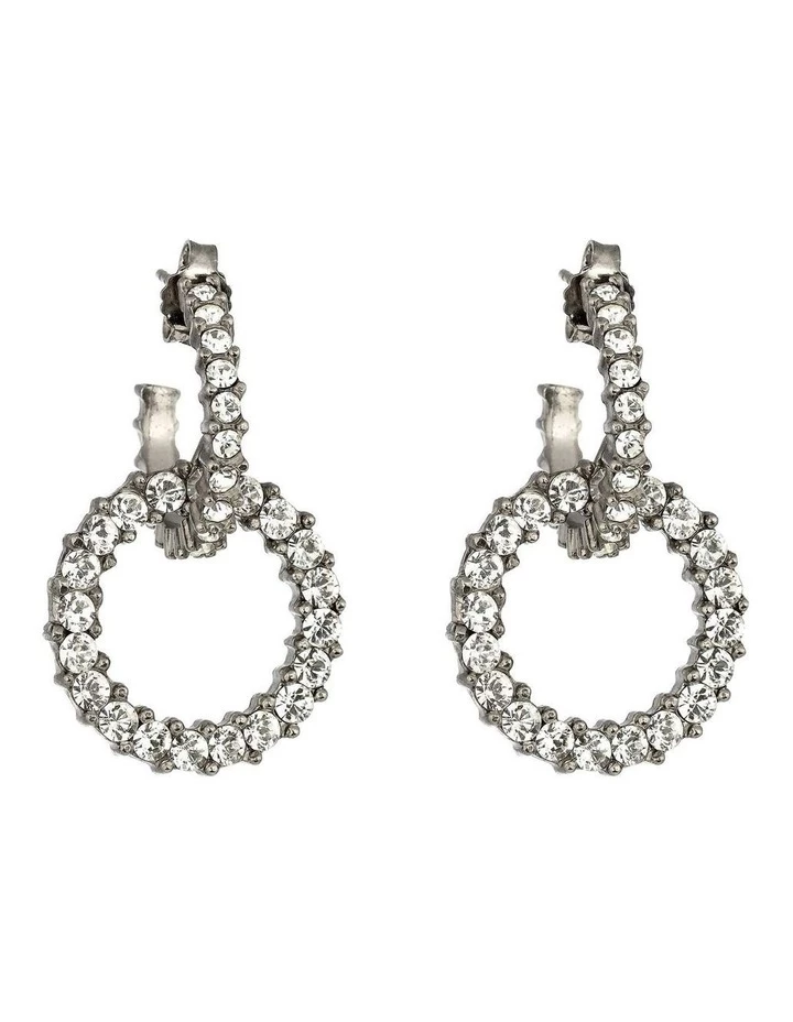 La Florentina Giora Lucea White Swarovski Crystals Earrings Bronze 1 La Florentina Giora Lucea White Swarovski Crystals Earrings Bronze