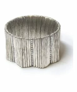 La Florentina Giora' Messalina with Swarovski Crystals Rhodium Bracelet