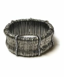 La Florentina Giora' Allegra Bracelet With Swarovski Crystals Ruthenium