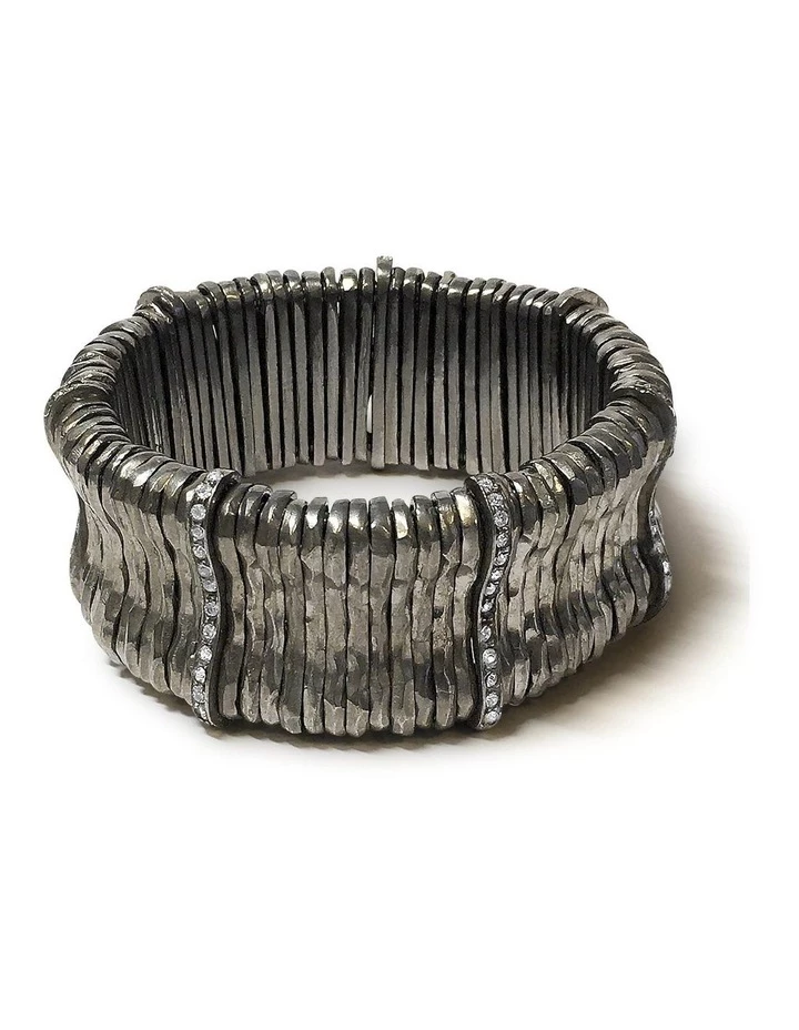 La Florentina Giora' Allegra Bracelet With Swarovski Crystals Ruthenium 1 La Florentina Giora' Allegra Bracelet With Swarovski Crystals Ruthenium