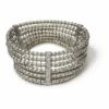 La Florentina Giora' Clavdia Bracelet With Swarovski Crystal Rhodium
