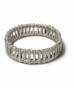 La Florentina Giora' Anastasia Bracelet Rhodium Finish