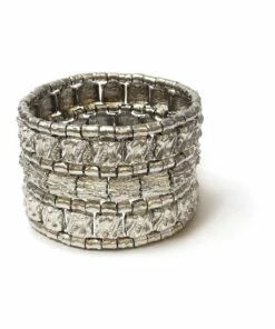 La Florentina Giora' Augusta Bracelet Rhodium Finish